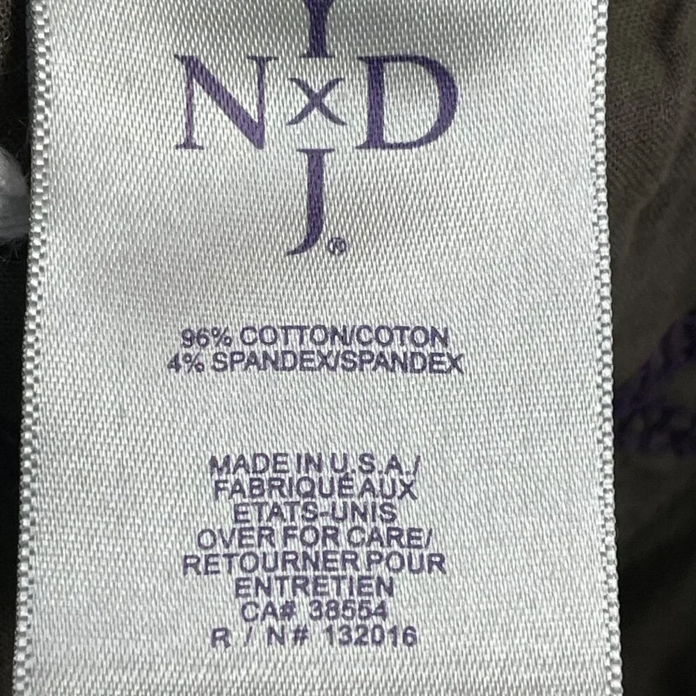 NYDJ Jeans Womens 26 Grey Straight Lift‎ Tuck Technology Denim Made in USA